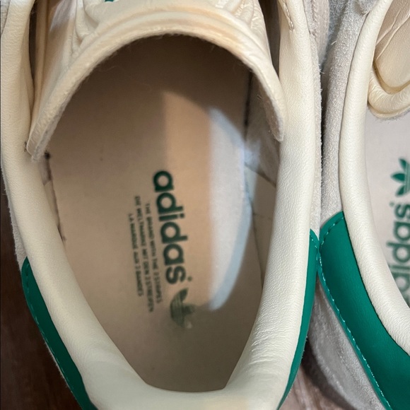 Adidas Gazelle Sneakers in Cream and Green - Picture 8 of 10